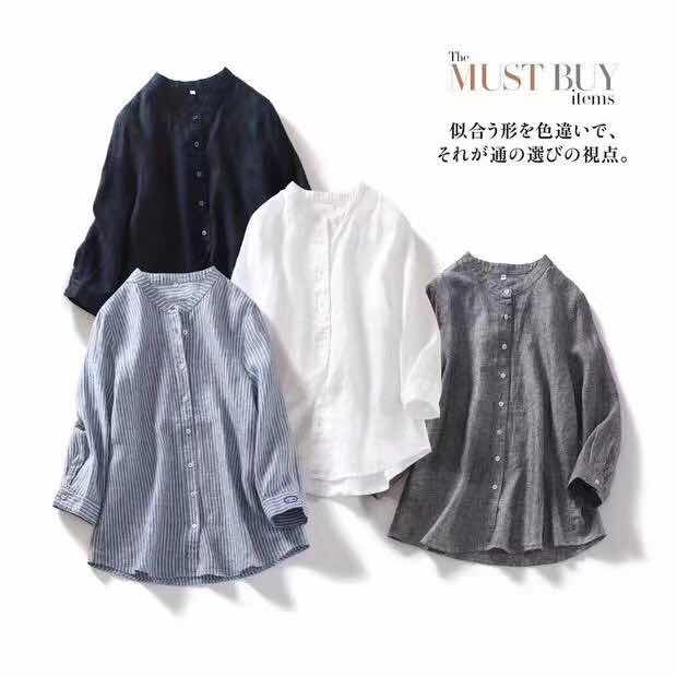 New Pure Linen Shirt For Early Fall Specification drawing