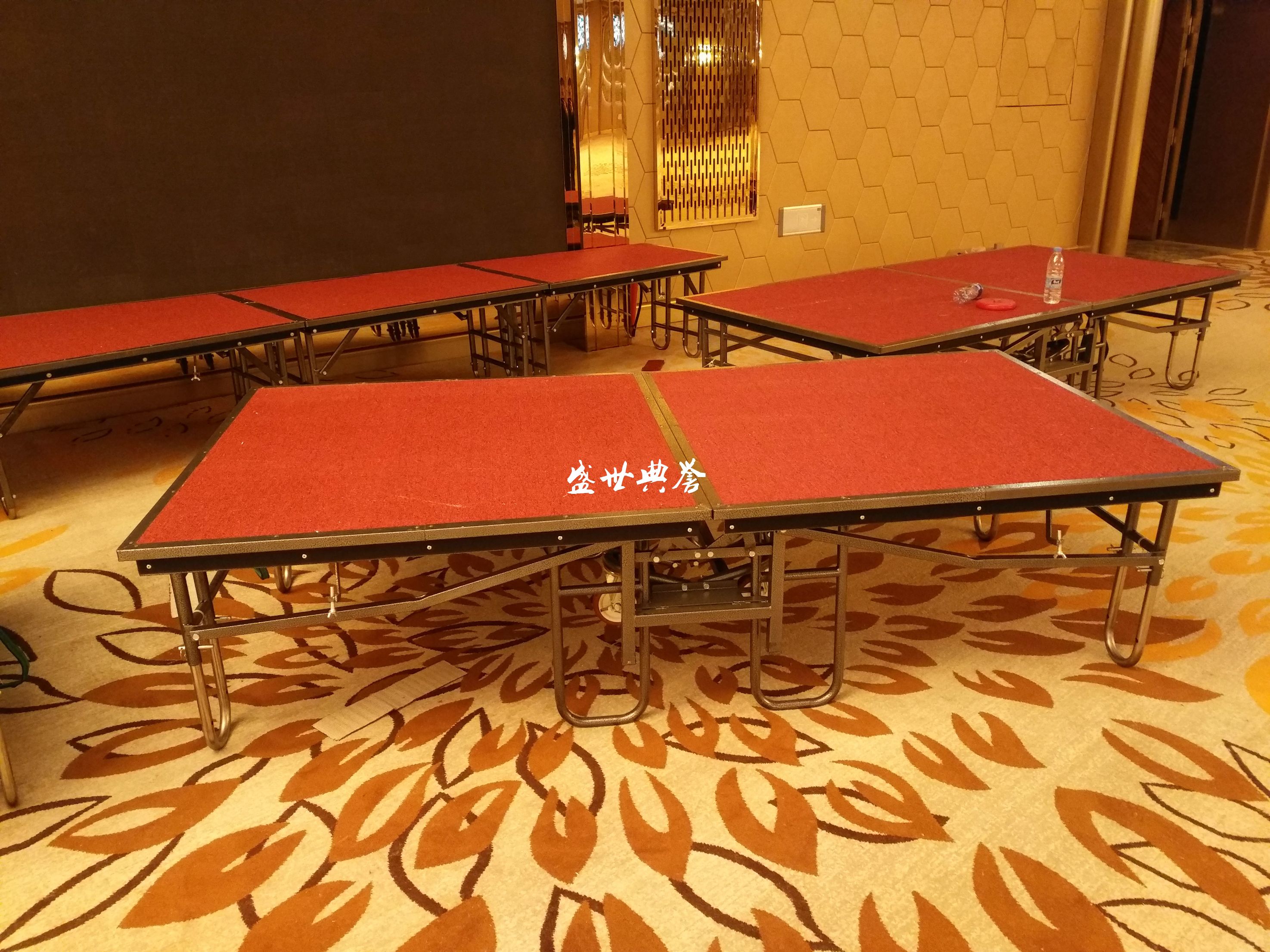 上海五星级酒店宴会厅活动舞台 宴会中心婚宴T台折叠升降拼装舞台详情图1