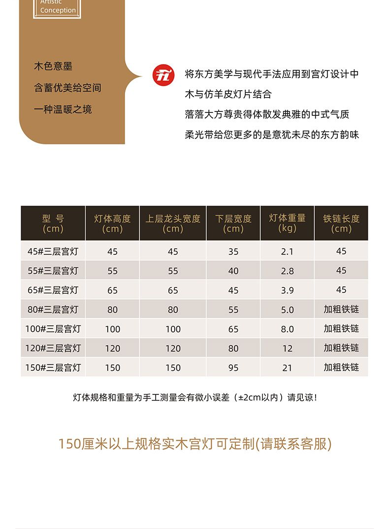 80#中式实木灯笼仿羊皮六角宫灯八仙木质木雕阳台大门茶楼吊灯详情图2