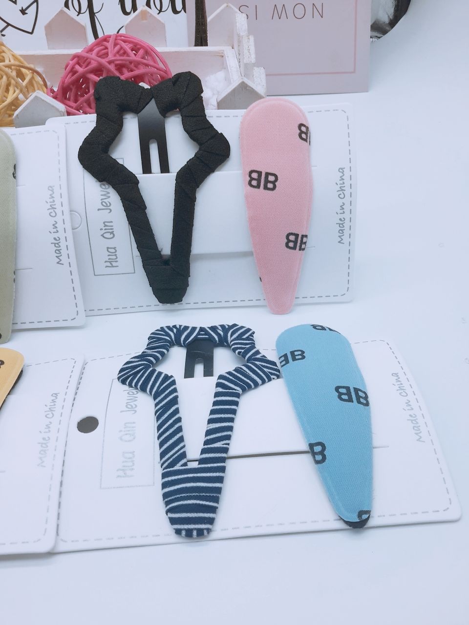 2020 Creative New street stall accessories Fabric bb hairpins, children's hairpins, hair clips, women's fashionable hair accessories Factory direct sales Specification image