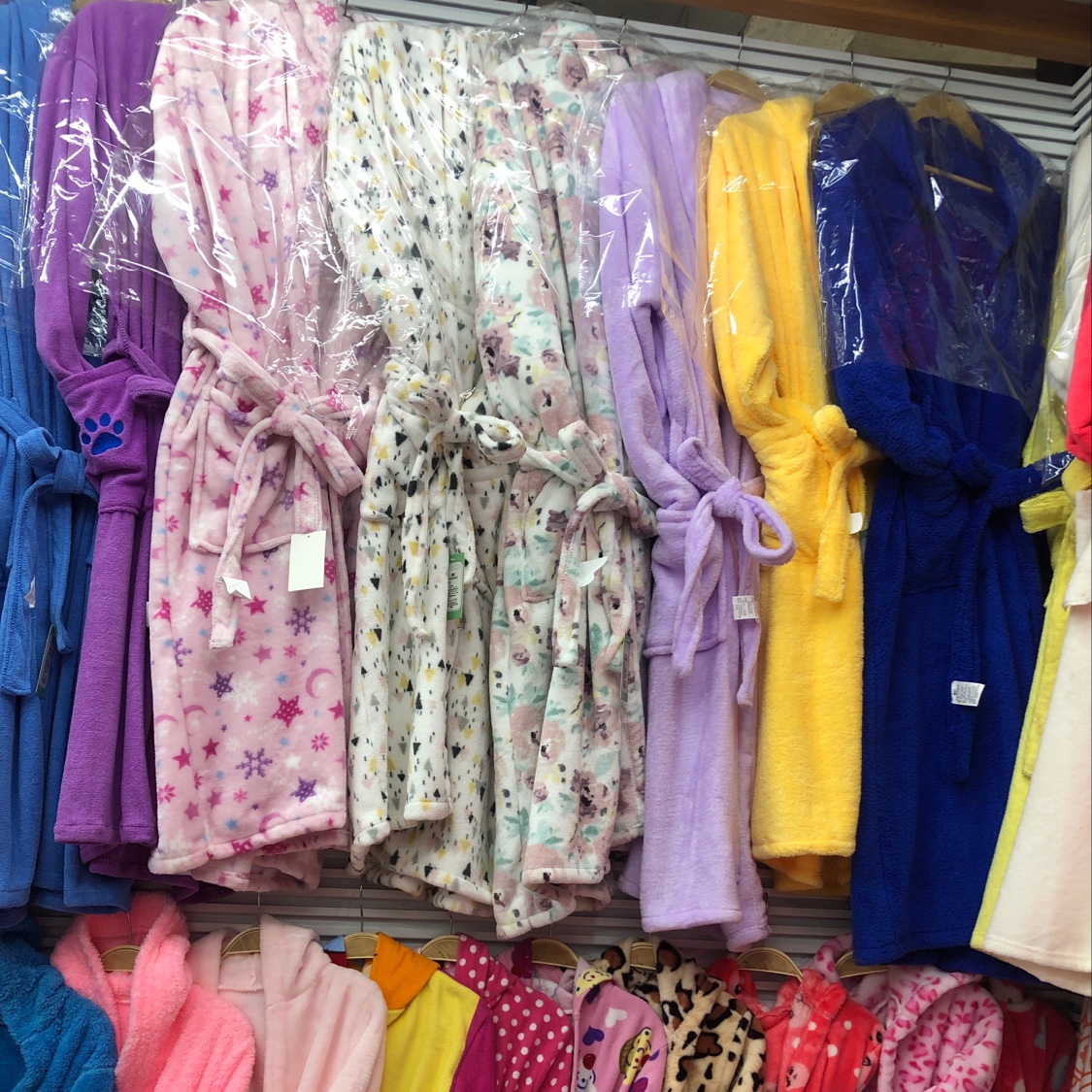 Flange printed bathrobe