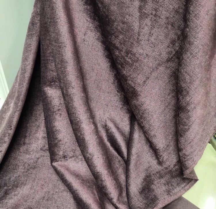 【沙发翻新加厚亚麻沙发布料纯色复古桌布沙发巾DIY面料抱枕柔软 紫色