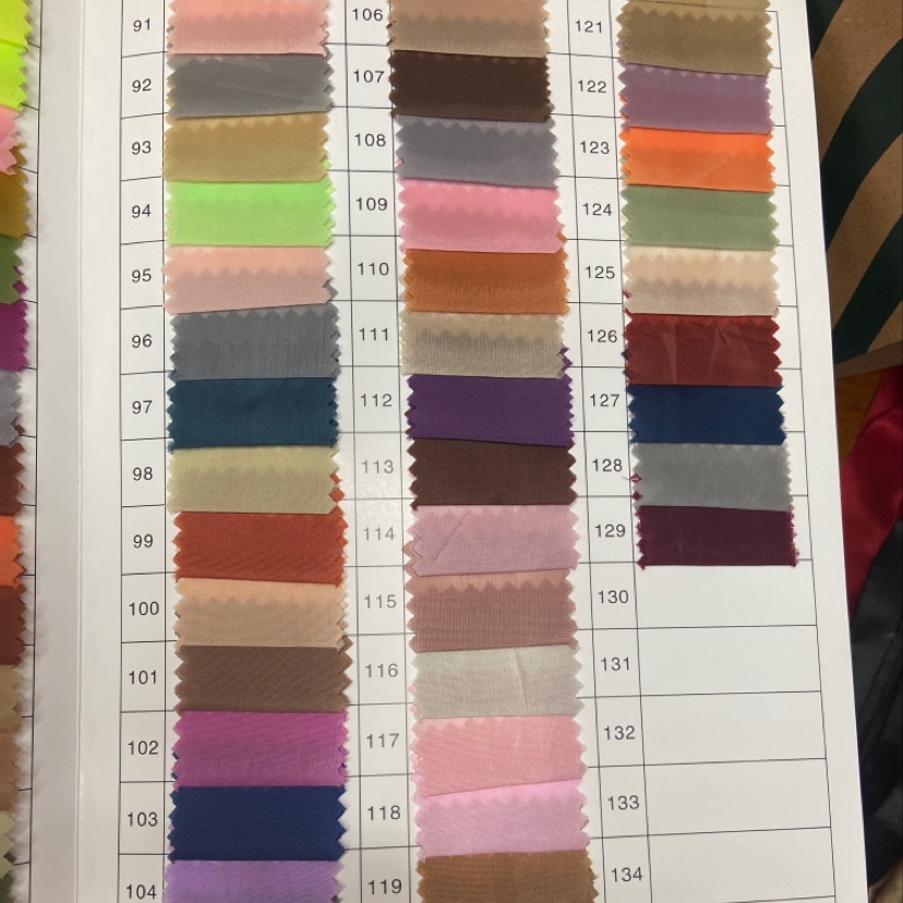 Yellow 190T Polyester Taff Fabric Classic Durable Decorative Arts And Crafts Headwear Clothing Fabric Multi-Color Optional Application Scenario