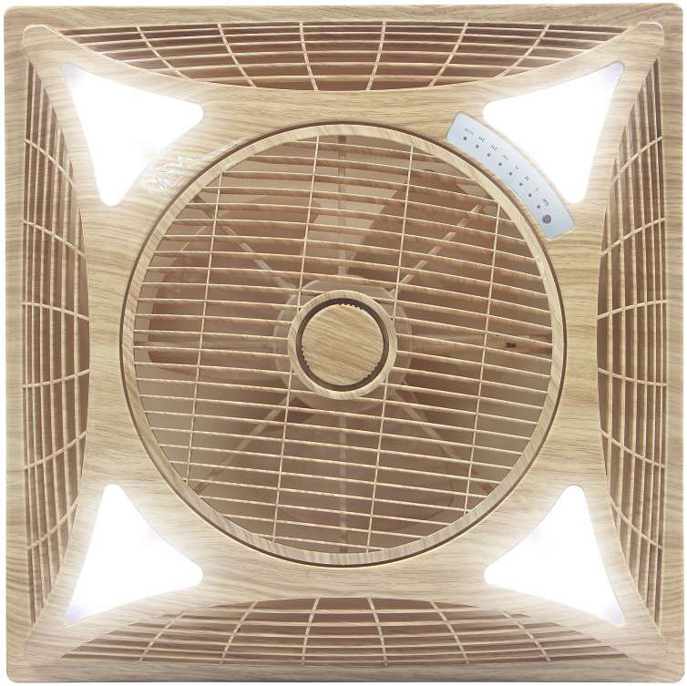 60X60 ceiling fan wood grain color band LED thumbnail