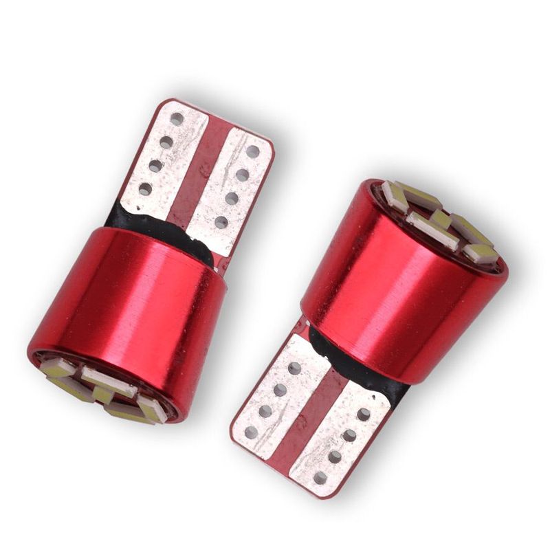 The new decoding width indicator light T10 4014 6SMD stepless decoding flat head width indicator light license plate light is non-polar detail image 2