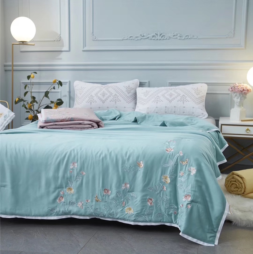 High Precision Long Staple Cotton Embroidery Summer Cooling Quilt
