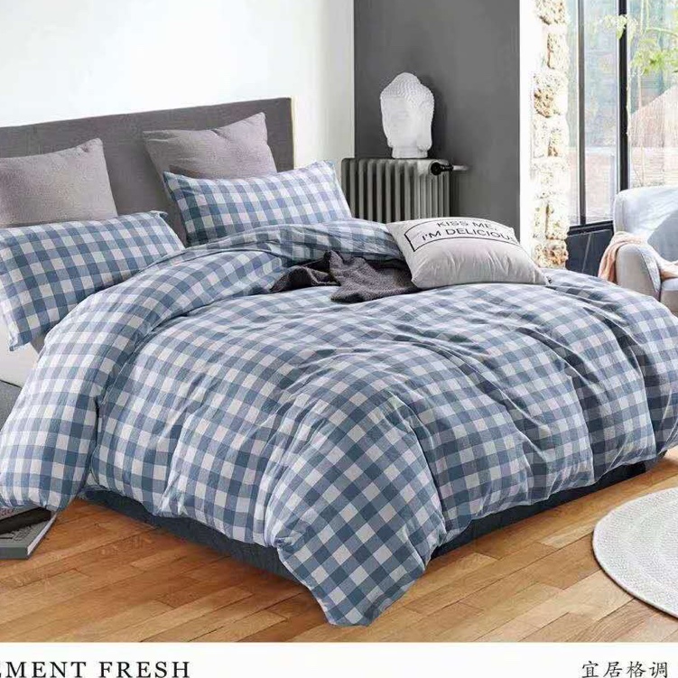 全棉水洗棉四件套套件厂家直销四件套2021新款