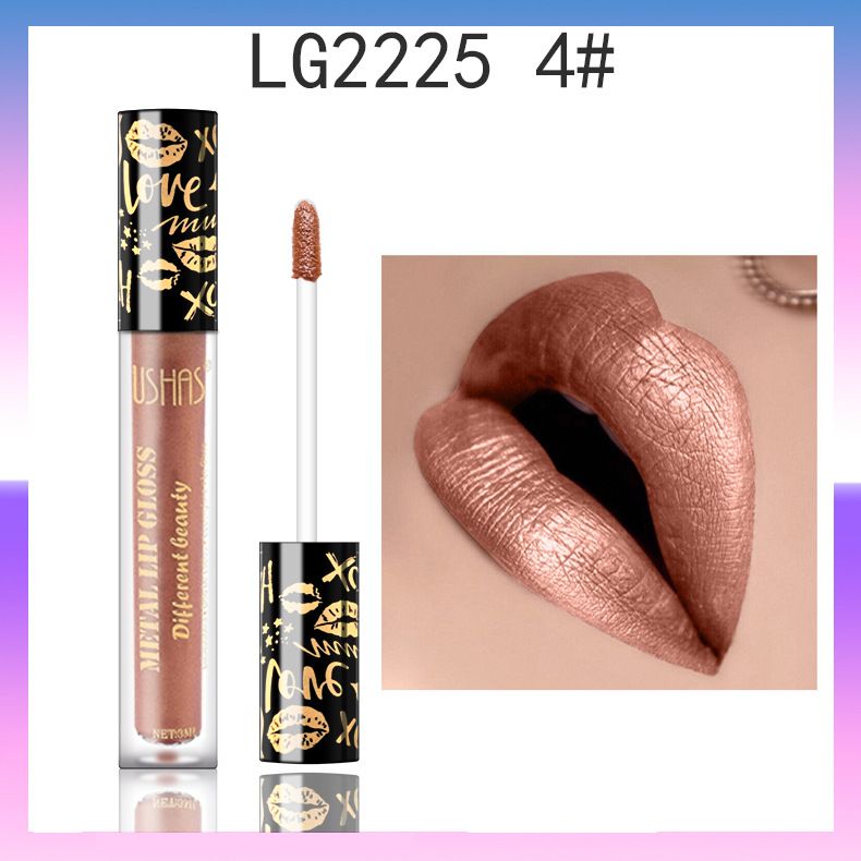 【 24-piece Set 】LG2225 Metal pearlescent polarized Fine Gloss matte surface Waterproof Moisturizing long-lasting Lip gloss Lip gloss pic 6