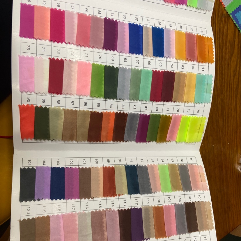 Orange Red 190T Polyester Taff Fabric Classic Durable Decorative Arts And Crafts Headwear Clothing Fabric Multi-Color Optional Specification drawing