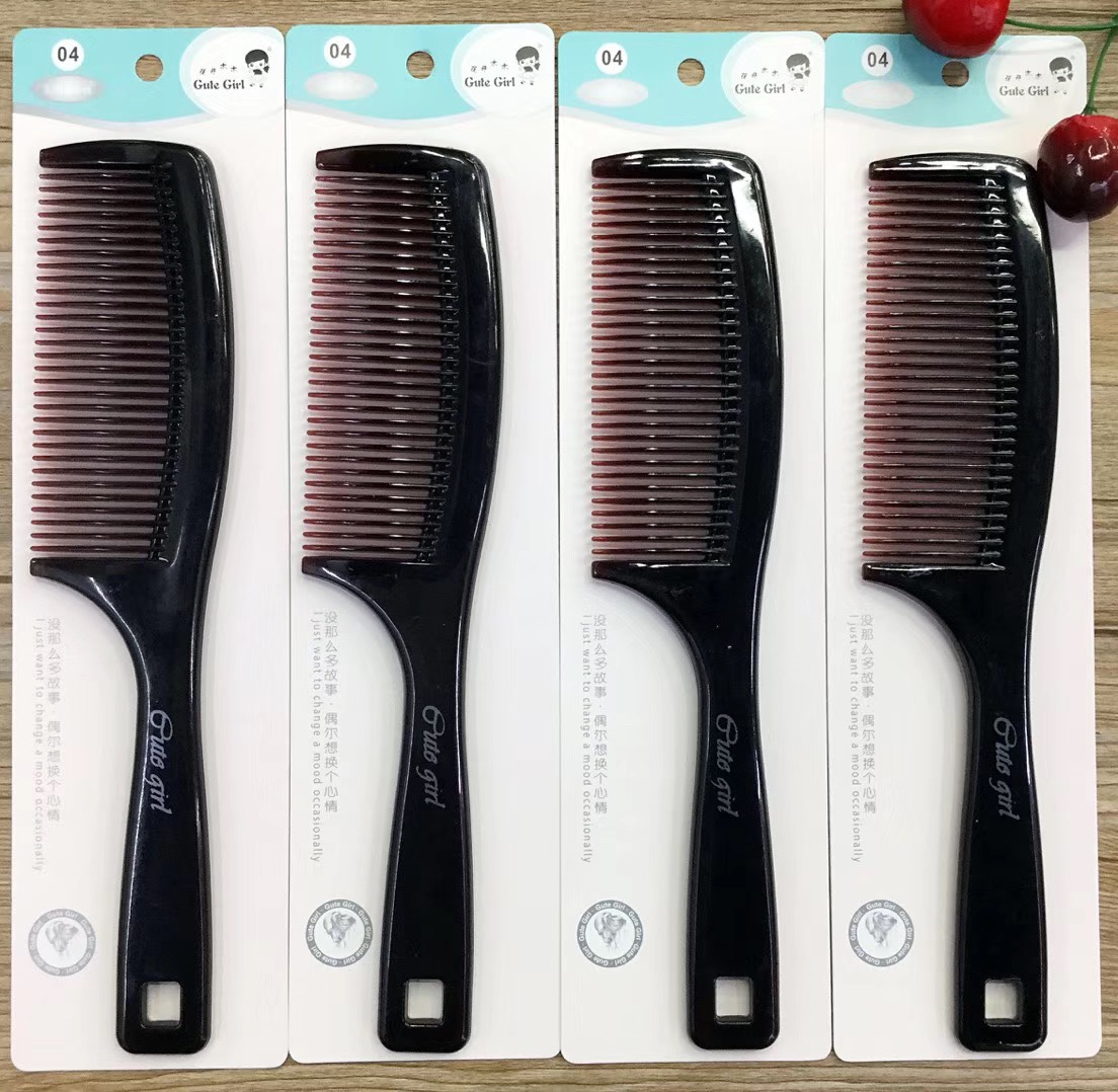 Dark and elegant straight hair styling comb undefined
