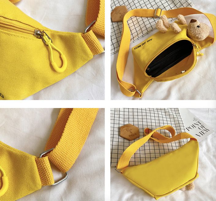 Mini bolsa pequeña bolsa de peluche mujer dibujos animados lindo oso de peluche 2020 nuevo estudiante diagonal span de un hombro oso cintura bolsa de alta calidad en stock detail image 16