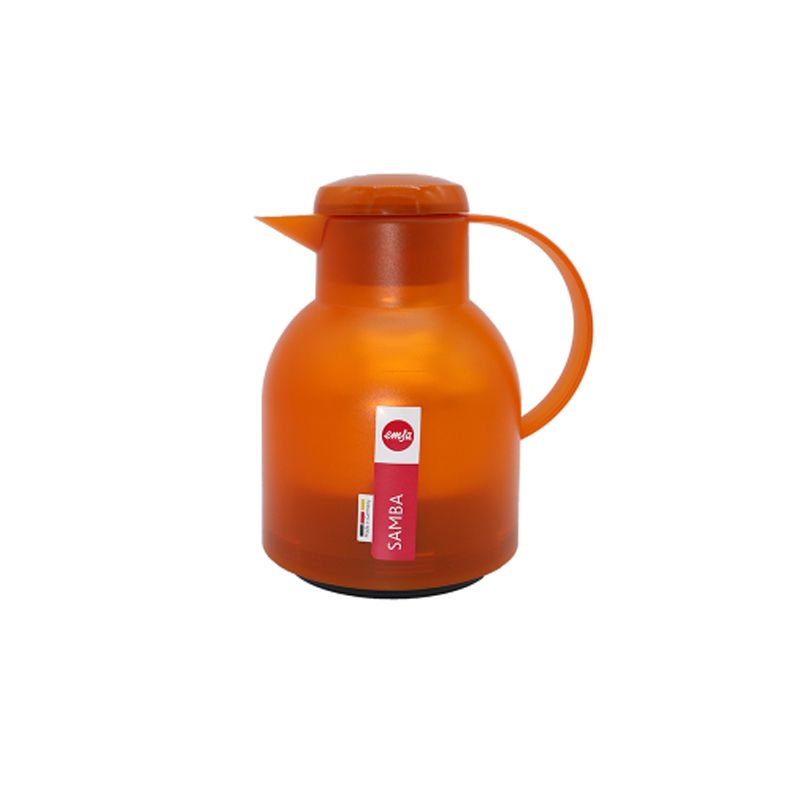 德国原装进口EMSA保温壶1L 热水壶玻璃胆暖水瓶橘色详情图1