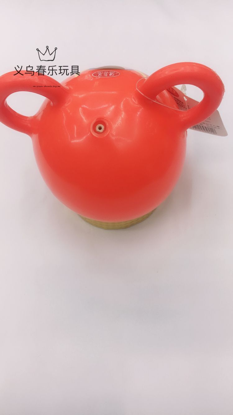 铃铛单双耳球pvc充气玩具球儿童沙滩玩具幼儿园宝宝训练手柄皮球详情5