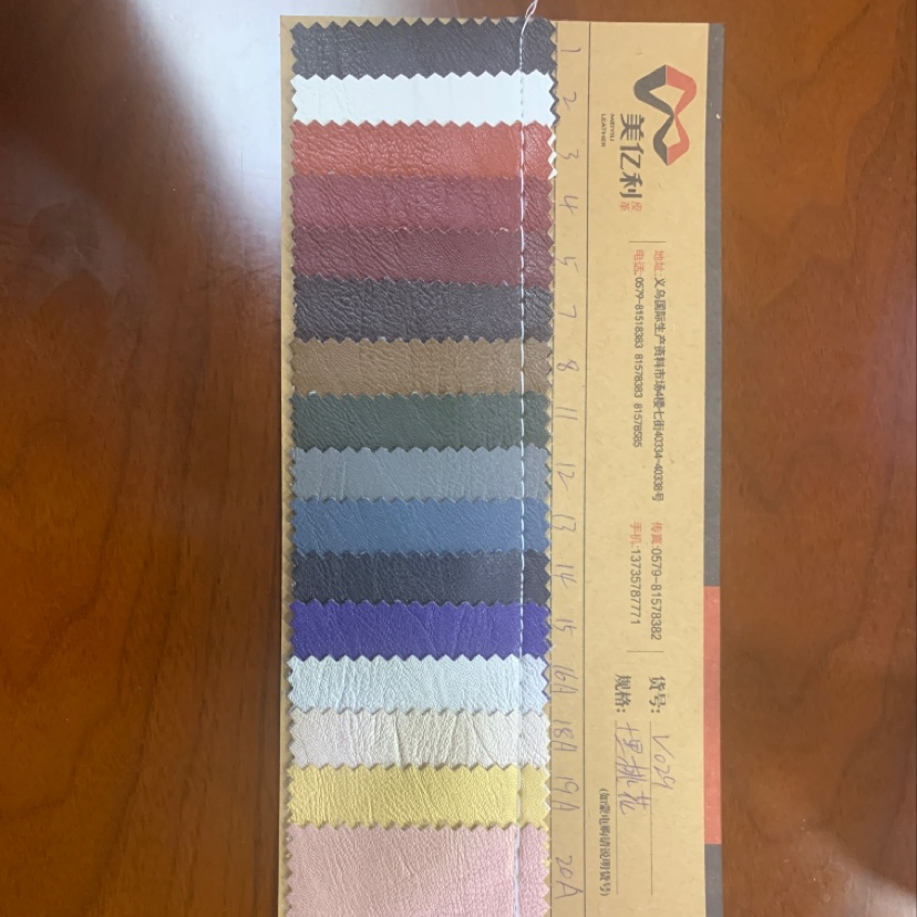 厂家直销热销新款大量现货高中低档箱包沙发鞋材面料货号纳帕服装革75PVC皮革01