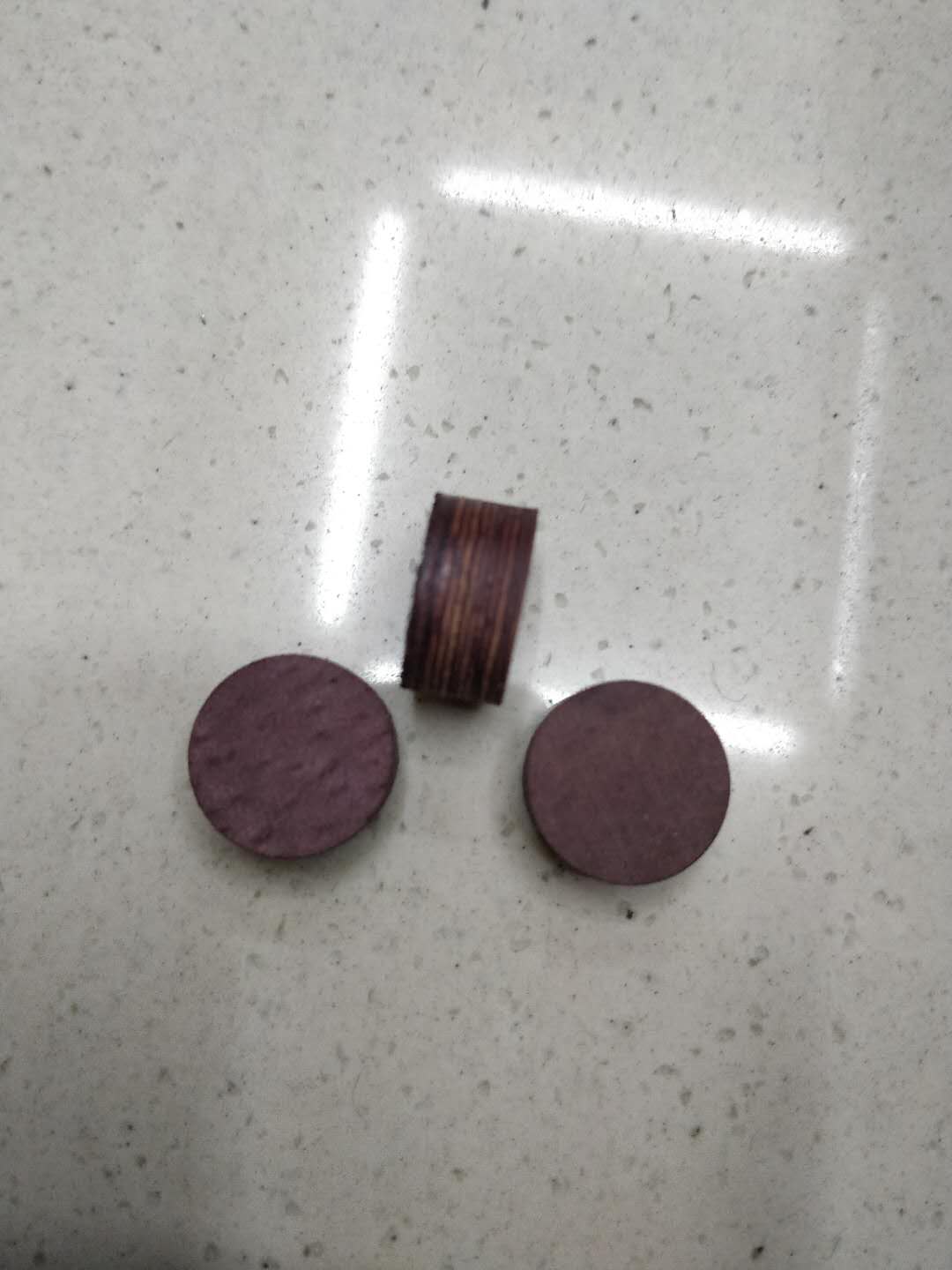 Free mail billiard leather tip table cue tip American Style Potts multi-layer brown H 14mm 1 piece full figure