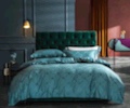 Luxurious all-cotton silk four-piece set (Fog blue) details Picture