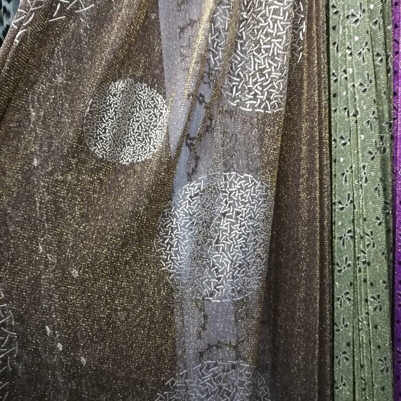 Mesh fabric drop molding, mesh gauze fabric dress, children's clothing, stage costumes, gauze curtain clothing, scarf, scarf, wedding drop molding details Picture