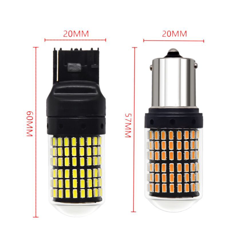 Automotive LED turn signal 1156-30 14-144 SMD cross-flow 12-28v ultra-bright truck light Specification image