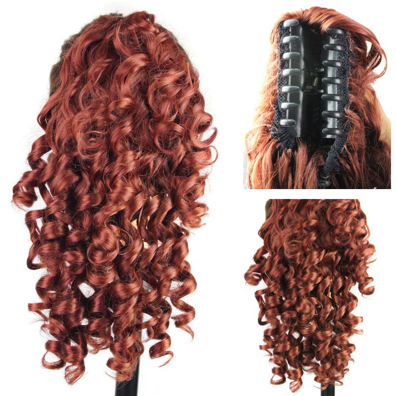 Catch ponytail long curly hair extension clip ponytail wig fashion ponytail American hot style