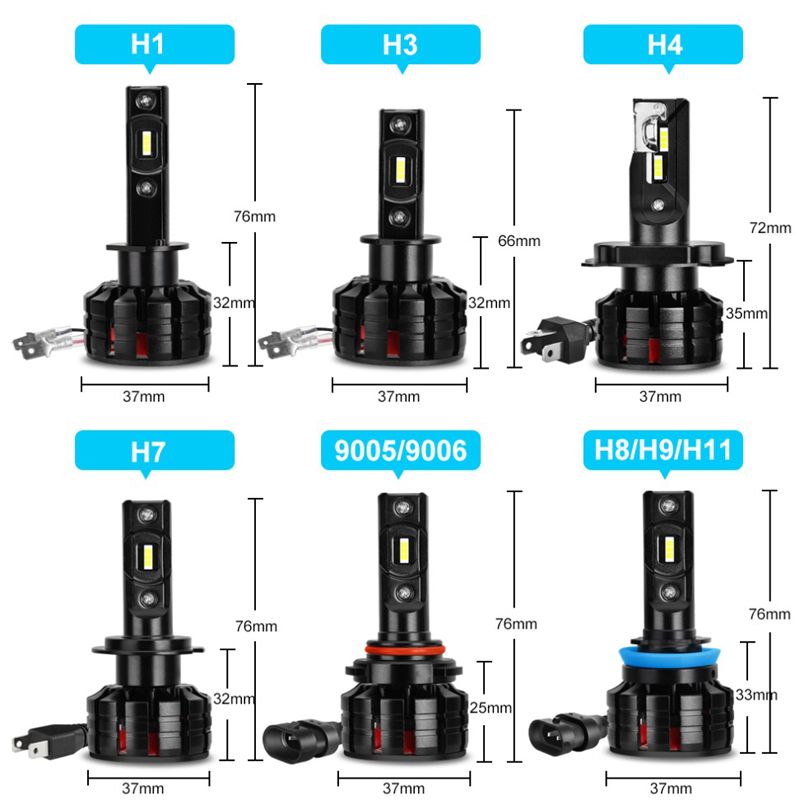 V1Plus cross-border e-commerce bestseller car led headlights, led car modification, high and low beam bulbs, high-brightness focused light Application Scenario
