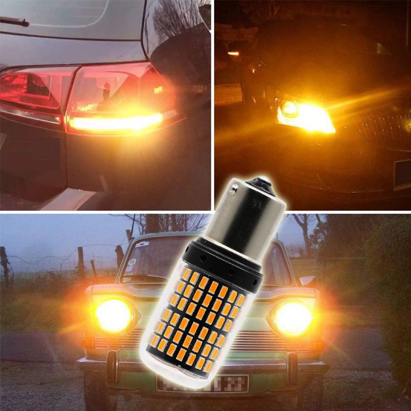 Automotive LED turn signal 1156-30 14-144 SMD cross-flow 12-28v ultra-bright truck light pic 6