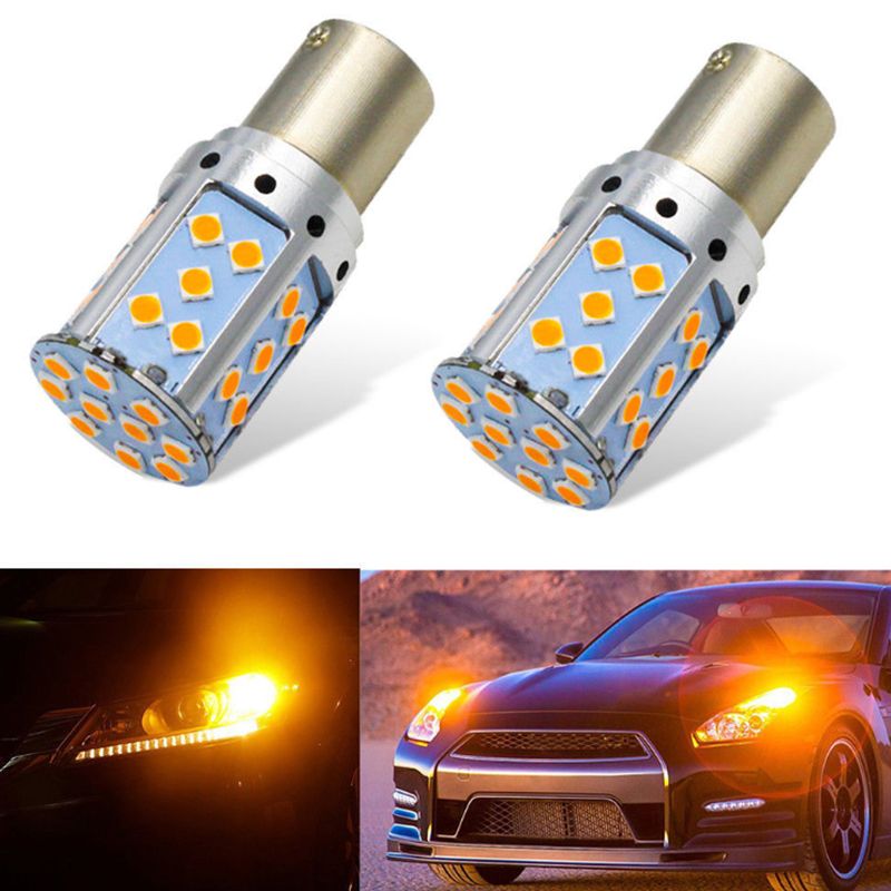 Automotive led turn signal anti-flicker Super bright 1156 7440T20 3030-35 SMD decoding constant current brake light pic 1