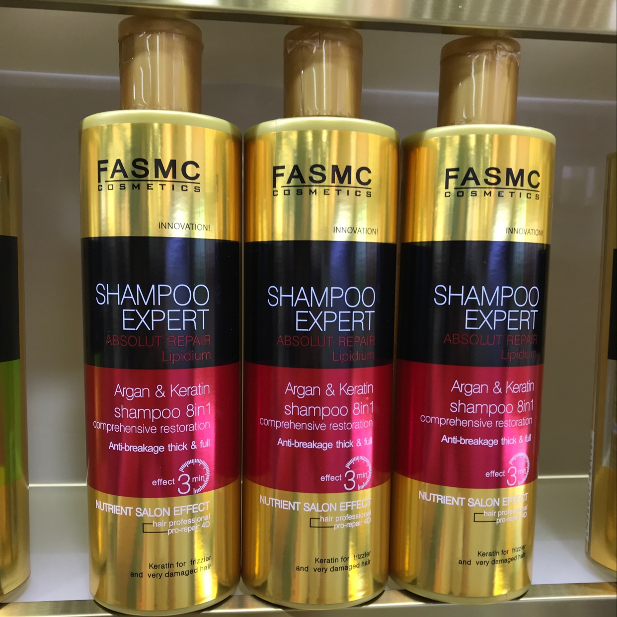 Gold bottle red label shampoo 500ml thumbnail