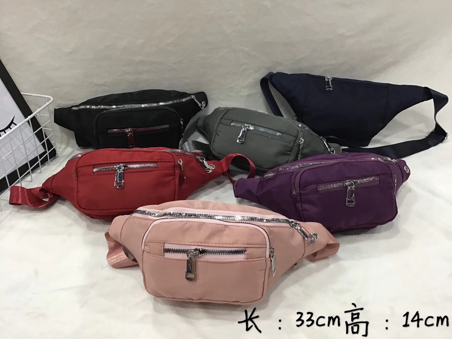 Fanny pack small bag Large capacity canvas women's bag 2020 new all-in-one cross-body bag simple chest bag mobile phone bag