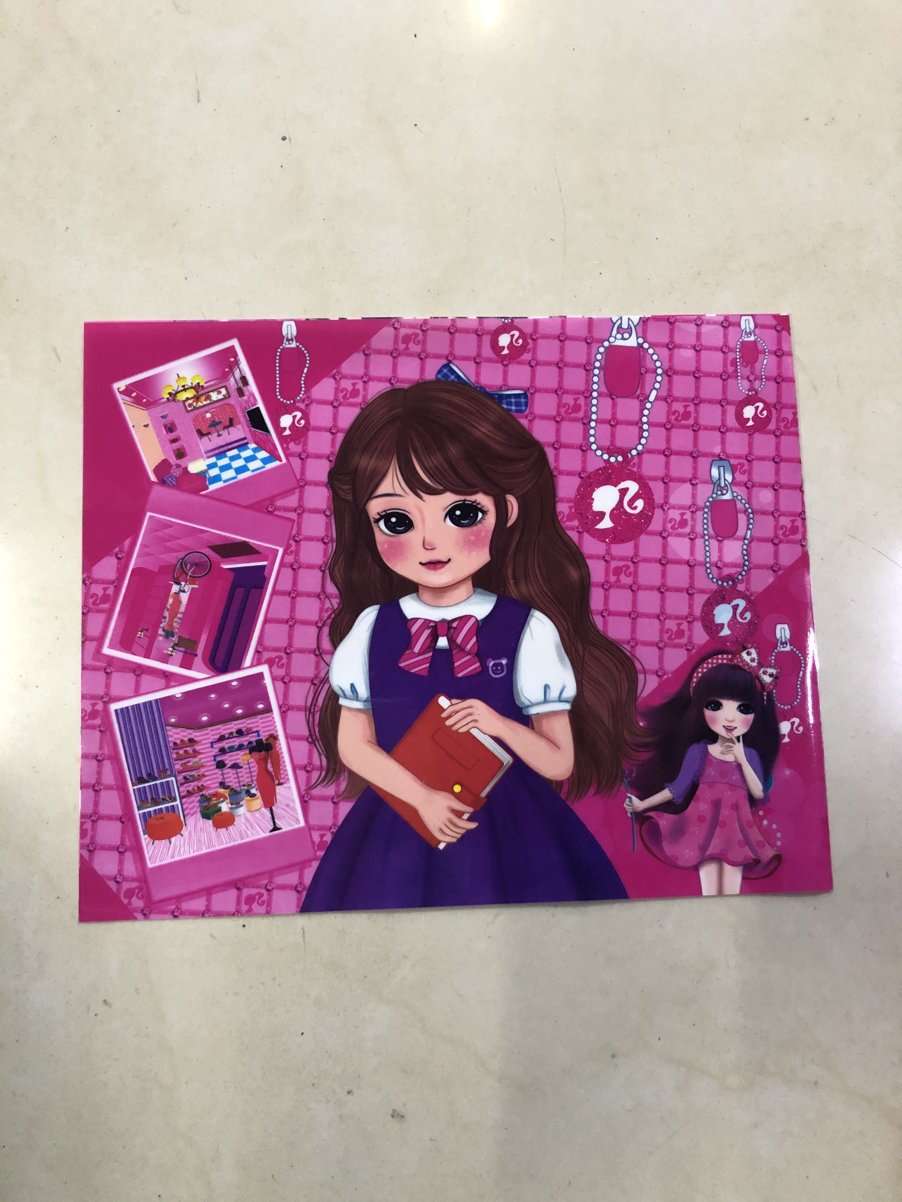 PVC塑料画片卡通美少女产品图