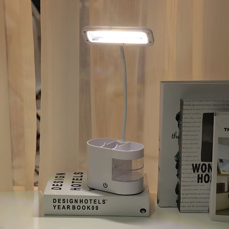 Led rechargeable creative reading lamp pen holder Student desktop lamp bedroom bedside lamp energy-saving touch USB thumbnail