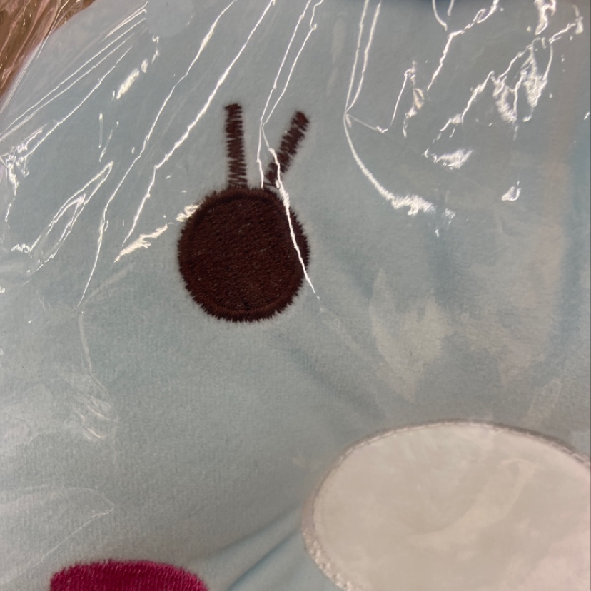 枕头定型枕 天鹅绒 大眼熊款细节图