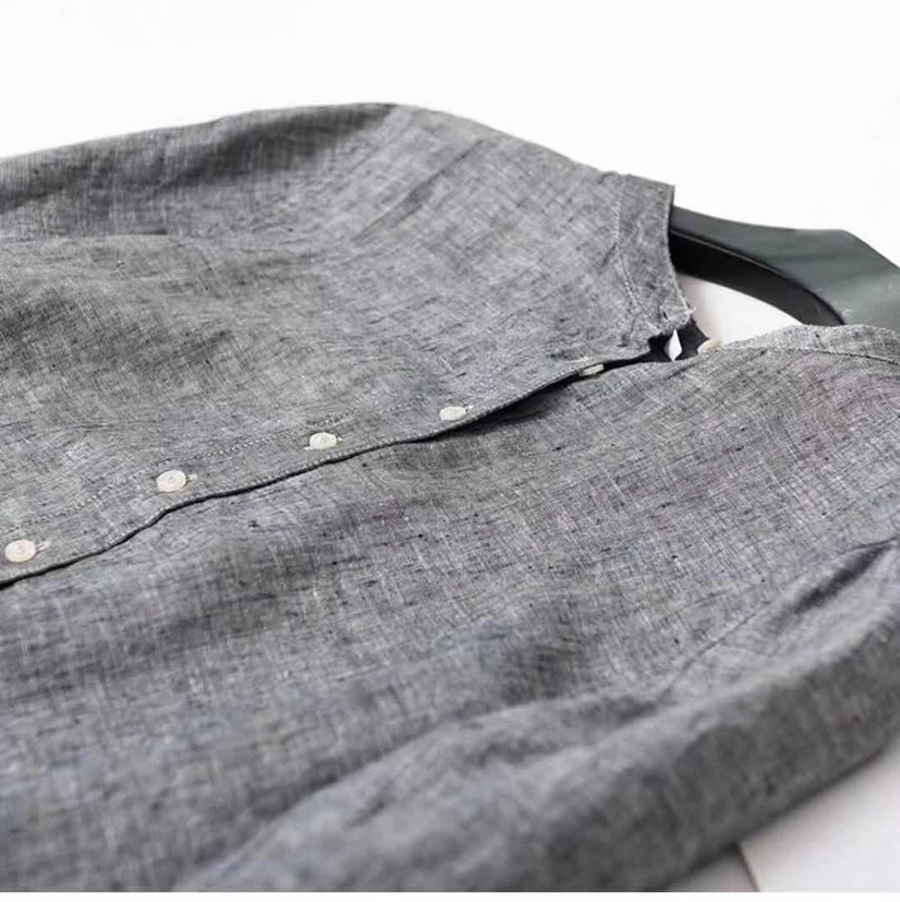 New Pure Linen Shirt For Early Fall details Picture