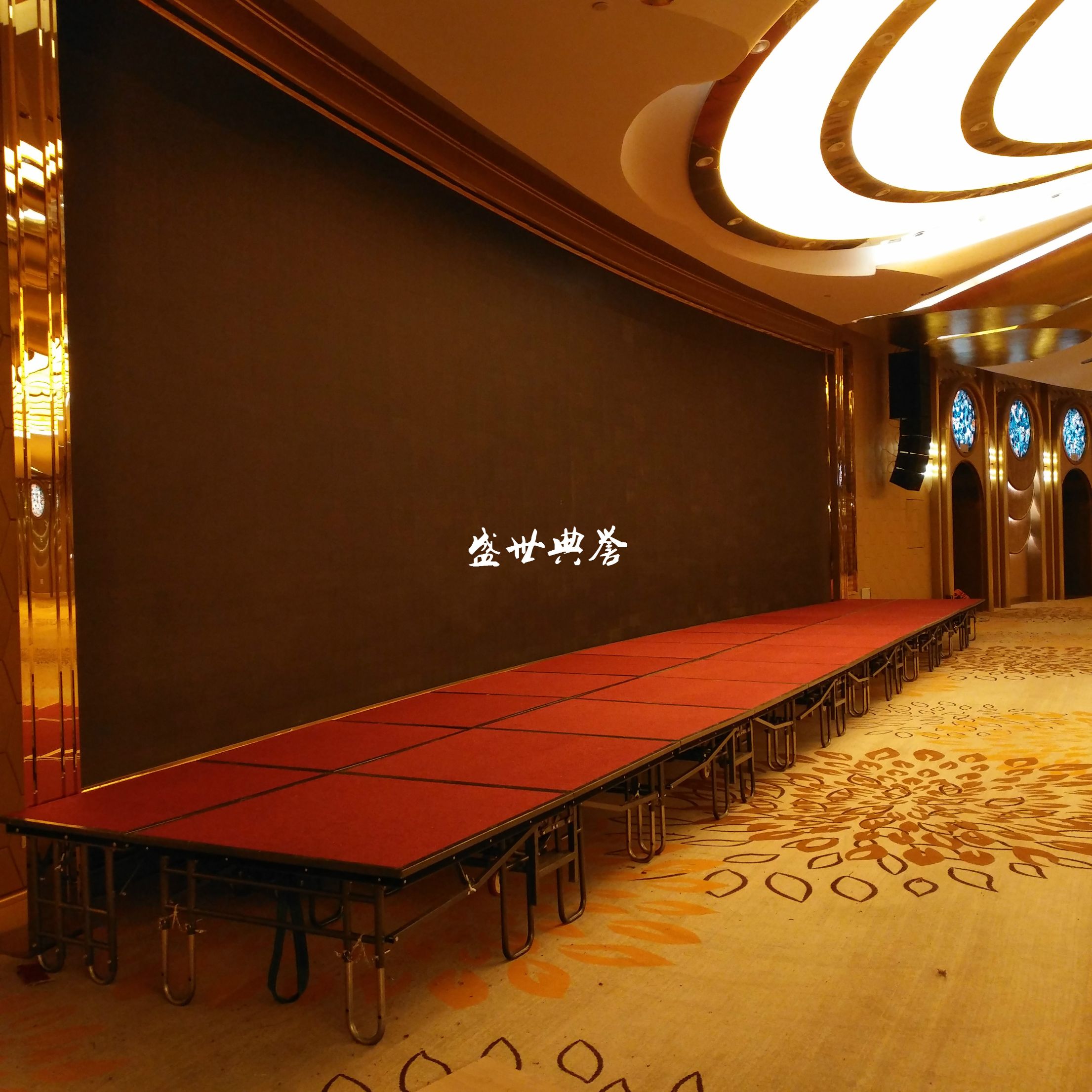 上海五星级酒店宴会厅活动舞台 宴会中心婚宴T台折叠升降拼装舞台详情图5