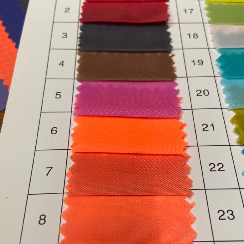 Orange 190T Polyester Taff Fabric Classic Durable Decorative Arts And Crafts Headwear Clothing Fabric Multi-Color Optional