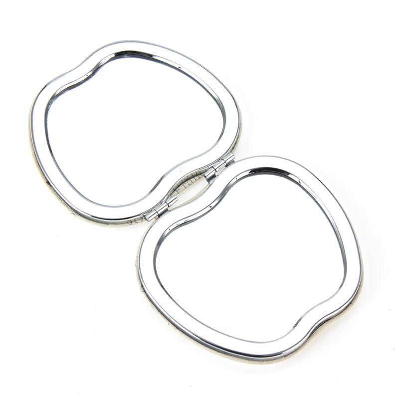 pu苹果形随身镜化妆镜小镜子