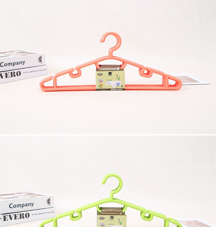 旭峰 品牌直销塑料彩色防滑衣架成人多色可选衣架加厚裤子宽落地晾衣架批发详情图10