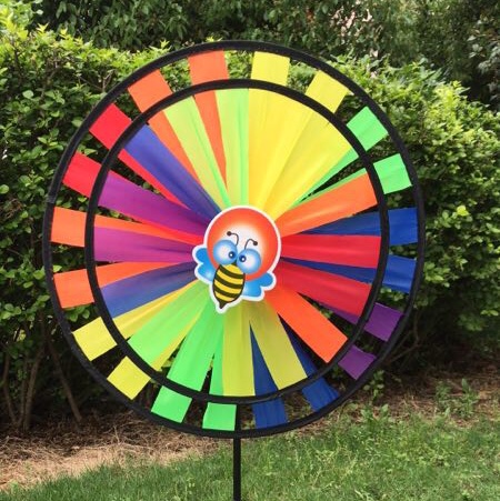 儿童玩具 手持双层布圆盘风车 厂家直销欢迎咨询订购