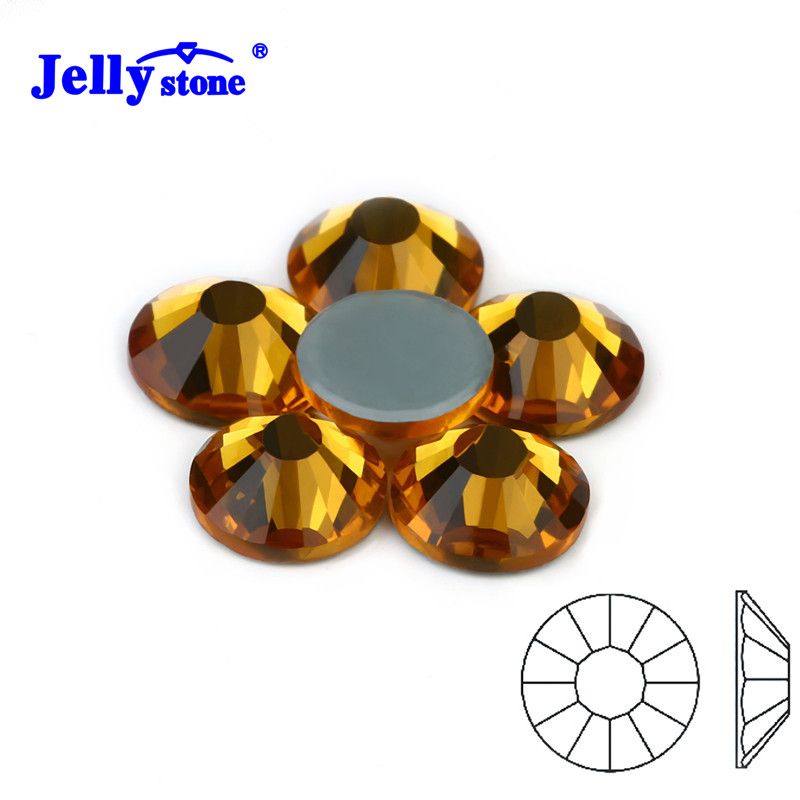 Jellystone金黄ss30仿奥烫钻平底钻288颗/包服装发卡指甲贴钻镶钻