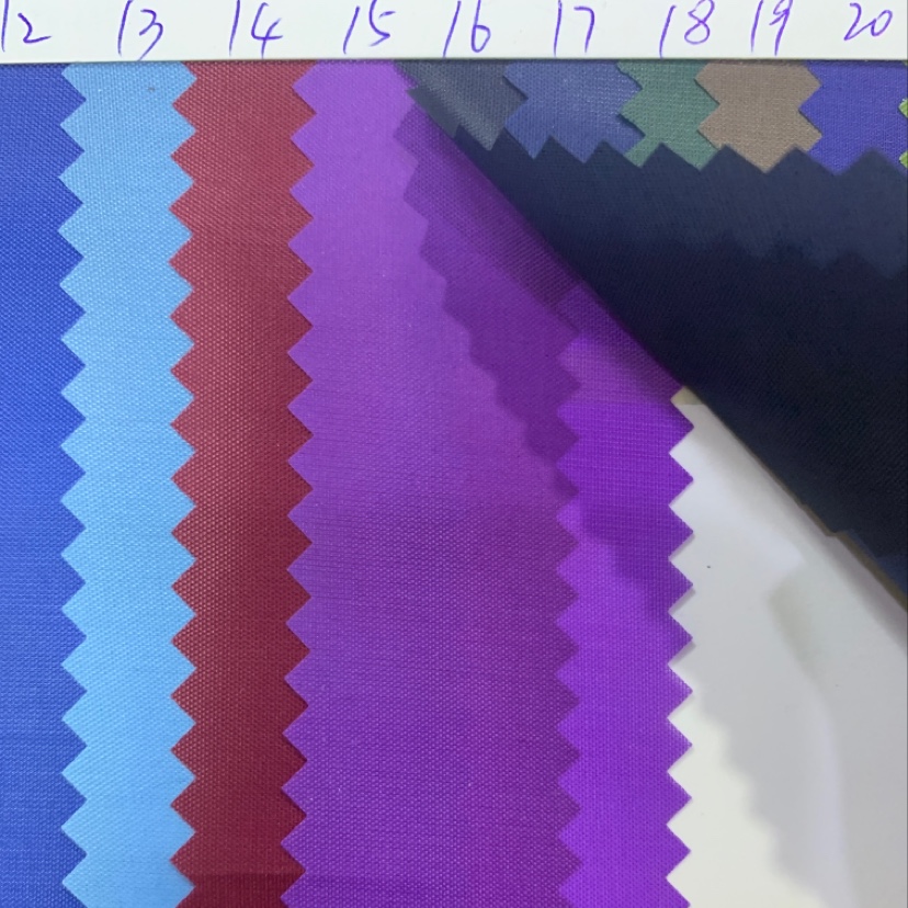 Factory direct sales of best-selling new leather, large stock of high, medium and low-end bags, sofas, shoes, materials and fabrics, 190T purple details Picture