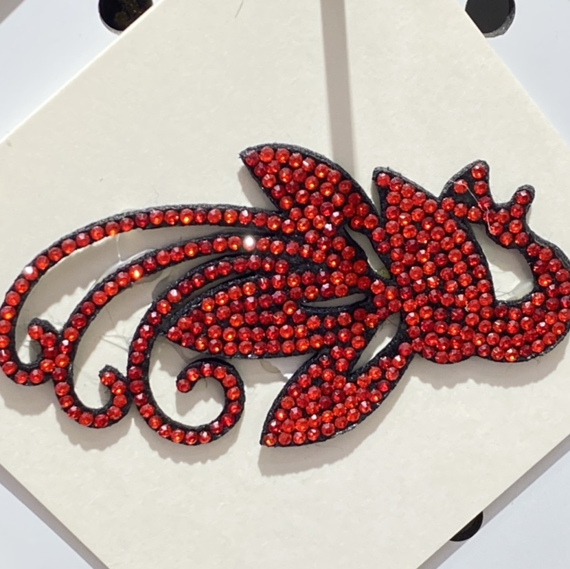 Dark Red Rhinestones All Simple Atmospheric Phoenix Clothing Accessories