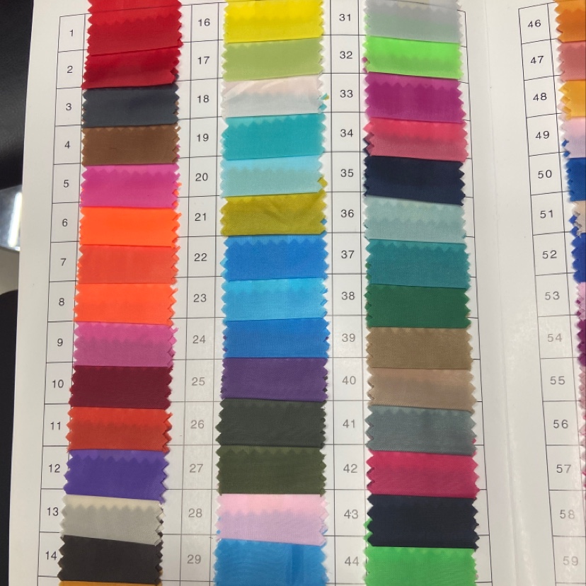 Light Green 190T Polyester Taff Fabric Classic Durable Decorative Arts And Crafts Headwear Clothing Fabric Multi-Color Optional details Picture