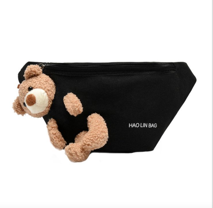 Mini bolsa pequeña bolsa de peluche mujer dibujos animados lindo oso de peluche 2020 nuevo estudiante diagonal span de un hombro oso cintura bolsa de alta calidad en stock detail image 6