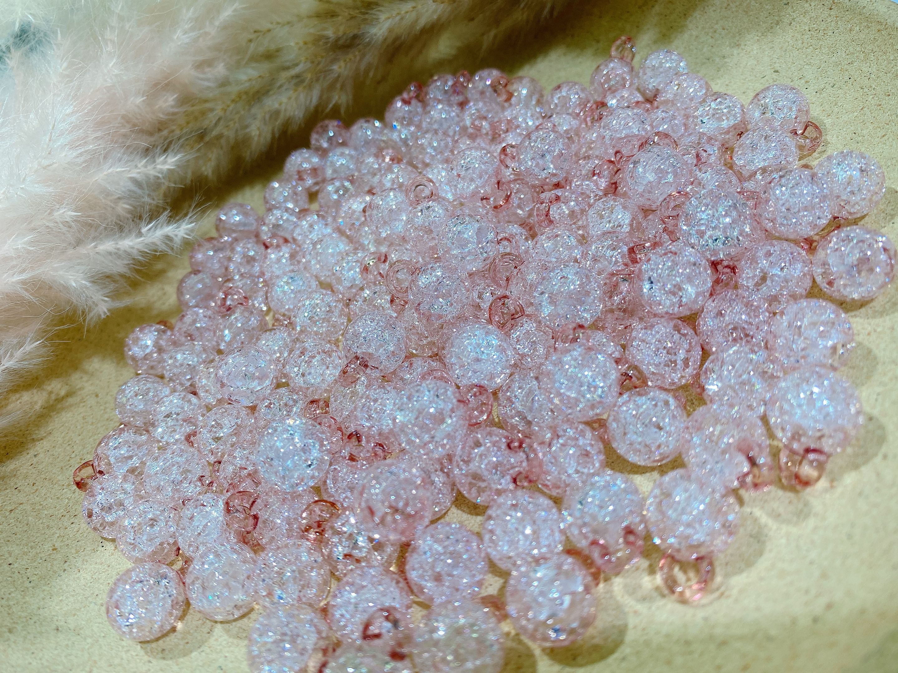 Acrylic perforated small round ball floral headband accessory detail image 4