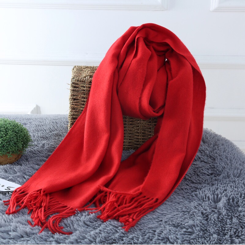 Chinese Red Cashmere Scarf 🧣 Specification drawing