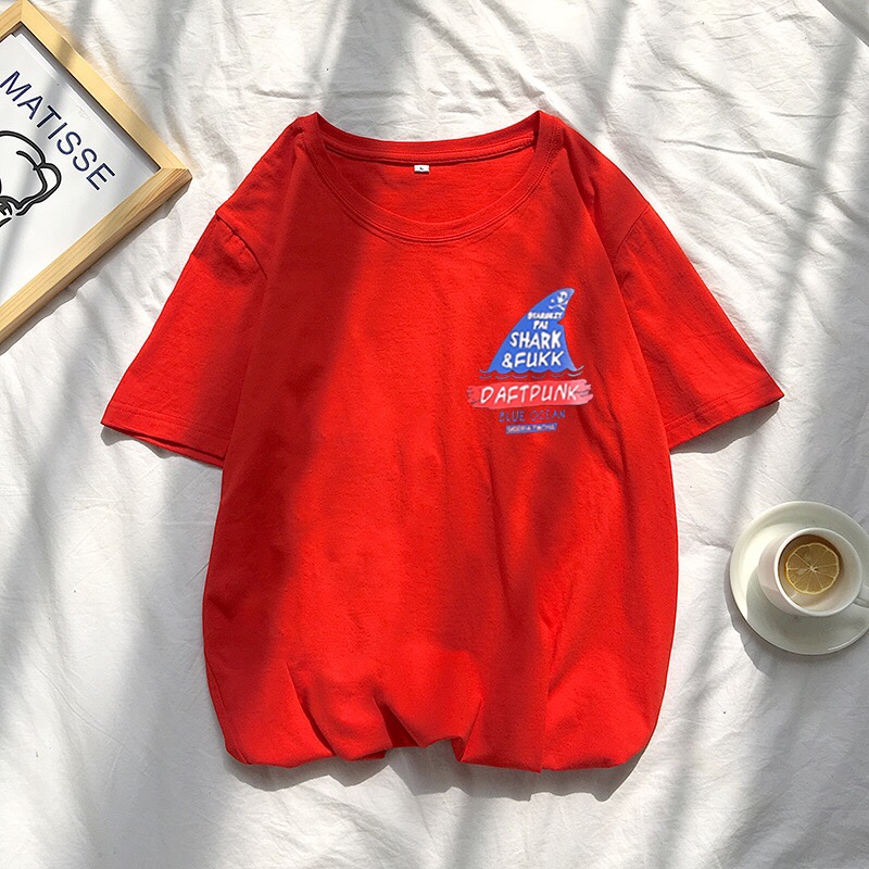 Red slim short sleeves thumbnail
