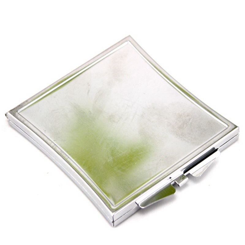 马口铁收腰方形随身镜化妆镜镜胚小镜子