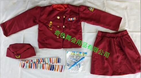 K—0034空姐服舞会服装节日服装万圣节服装节日用品表演服装派对用品节日道具舞会用品万圣节用品舞台妆细节图