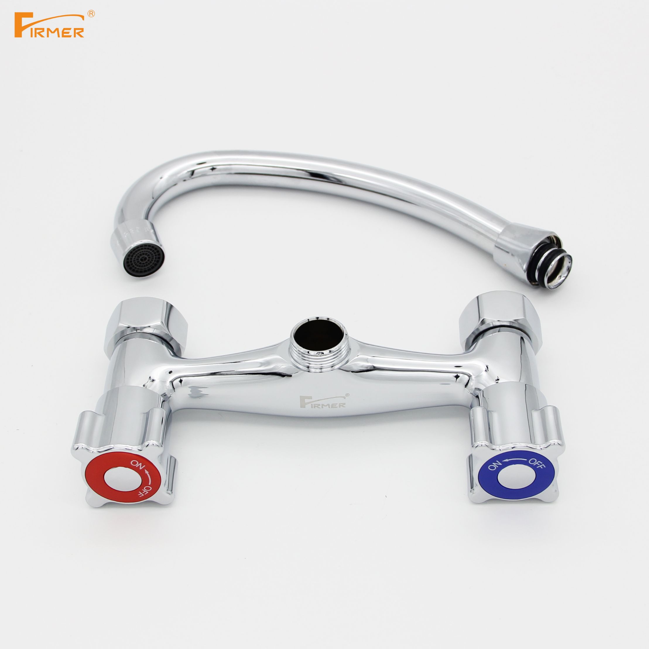 FIRMER slow-opening wall-mounted faucet, hot and cold water faucet, rotating sink, kitchen faucet Specification image