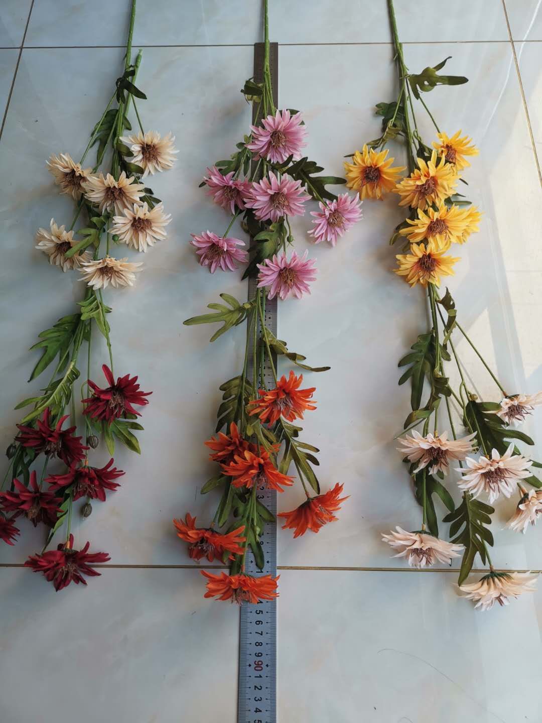 Six artificial chrysanthemums details Picture