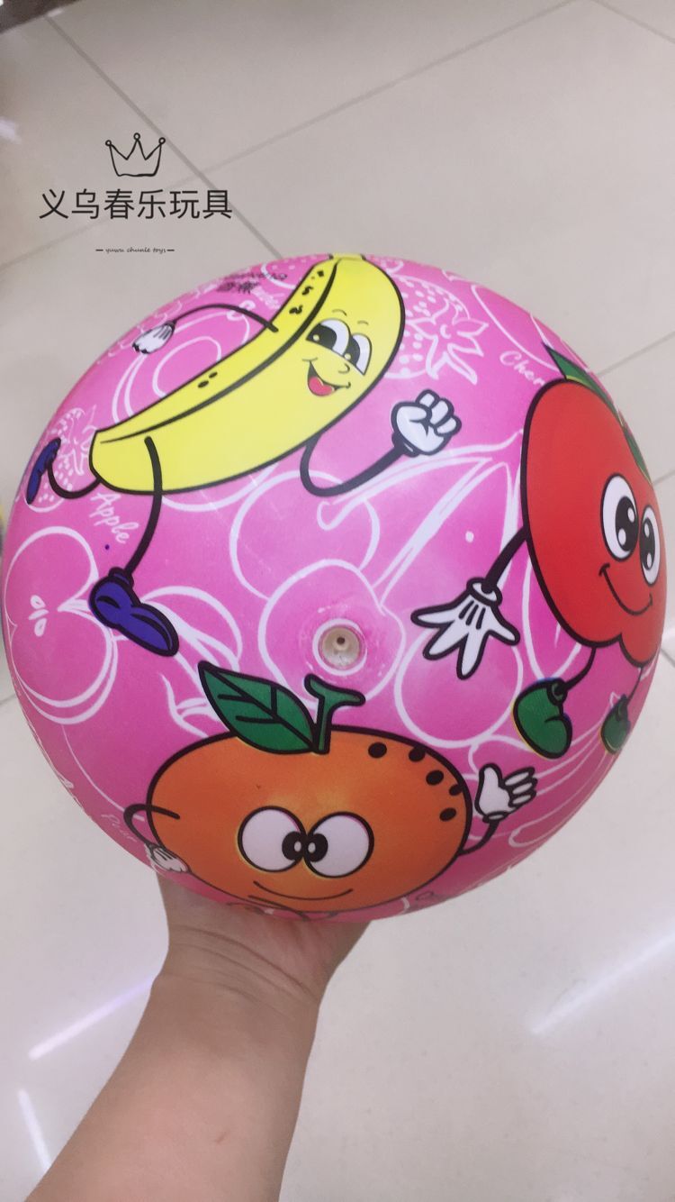 工厂直发全印卡通球儿童玩具球可爱卡通图案PVC充气拍拍皮幼儿园详情14